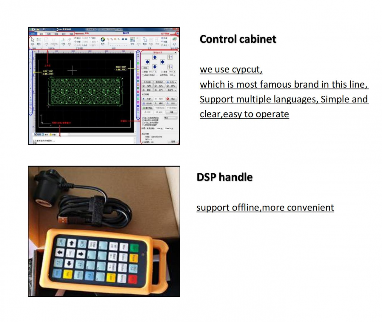 10kw fiberlaserskjæremaskin for kutting av rustfritt stål
