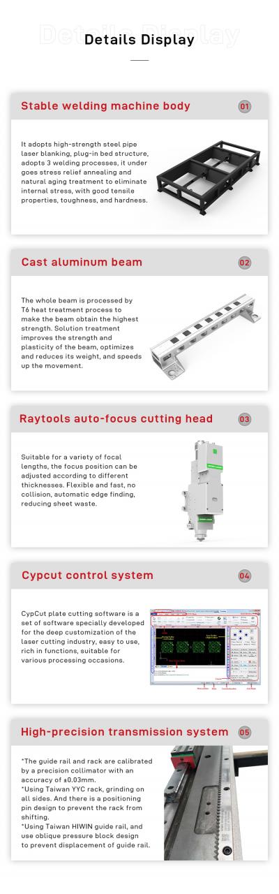 500w Plater Billig Pris Fiberlaserskjæremaskin til salgs