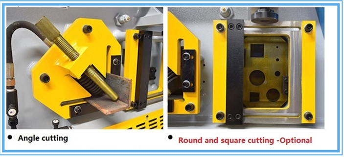 60t Q35-16 Hydraulic Ironworker Shearing Punching Bending And Notching Machine 60t Q35-16 hydraulisk jernbearbeider skjærende stansebøye- og hakkmaskin