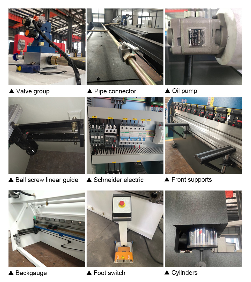 63t 2500mm Nc Carbon Steel Sheet Bending Machine Hydraulic Press Brake 63t 2500 mm Nc karbonstålplatebøyemaskin Hydraulisk kantpress