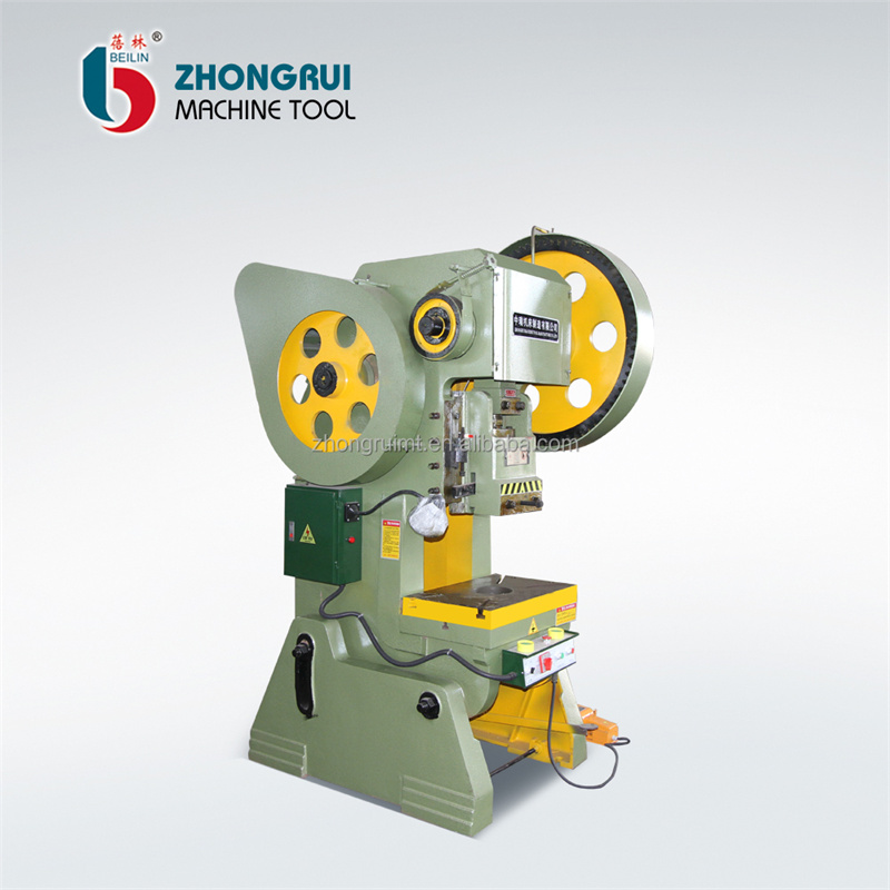 J23 Series Mechanical Power Press 250 til 10 tonns stansemaskin for metallhullstansing