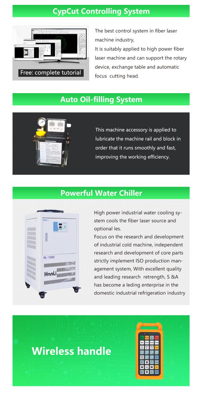 Carbon Iron Aluminum Metal Stainless Steel Cnc Fiber Laser Cutting Machine Karbonjern Aluminium Metall Rustfritt stål Cnc Fiber Laser Cutting Machine