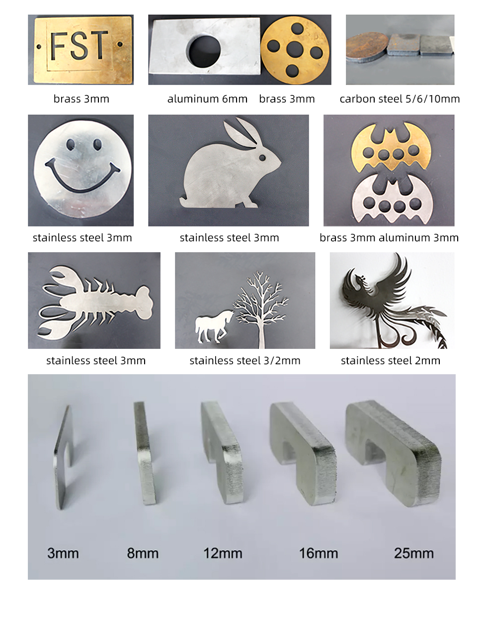 Carbon Iron Aluminum Metal Stainless Steel Cnc Fiber Laser Cutting Machine Karbonjern Aluminium Metall Rustfritt stål Cnc Fiber Laser Cutting Machine