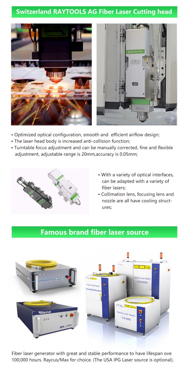 Carbon Iron Aluminum Metal Stainless Steel Cnc Fiber Laser Cutting Machine Karbonjern Aluminium Metall Rustfritt stål Cnc Fiber Laser Cutting Machine