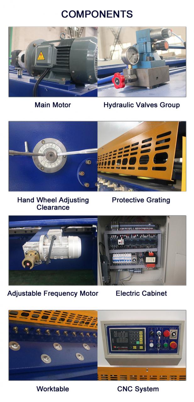 Cnc Nc Hydraulisk Press Metall Giljotin Skjærmaskin For karbon rustfritt stålplate