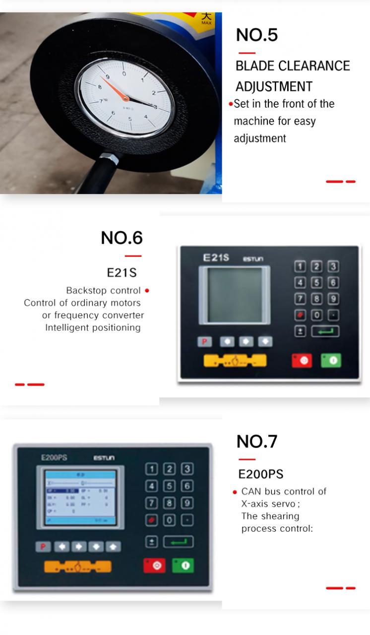 Shear Cutting Machine Guillotine Metal Hydraulic Shearing Machine Qc11Y/K Skjærkappemaskin Giljotin Metall Hydraulisk skjæremaskin Qc11Y/K